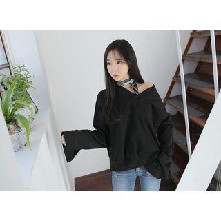 V-neck Loose-fit Sweatshirt