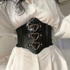 Sleeveless Heart Chain Corset Top