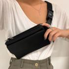 Zip-detail Belt Bag Black - One Size