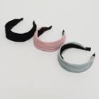 Ribbed Fabric Wide Hair Band