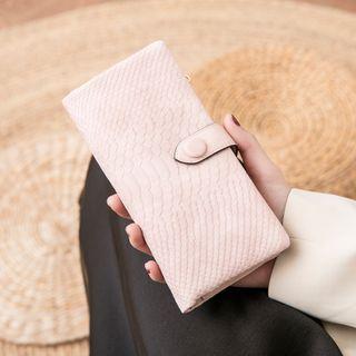 Crocodile Grain Long Wallet