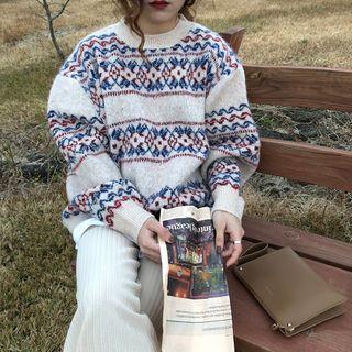 Pattern Printed Sweatshirt