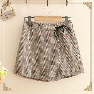 Houndstooth Asymmetric Skort
