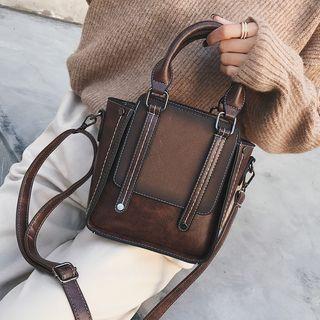 Stitched Square Crossbody Bag