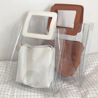 Set: Clear Tote + Zip Pouch