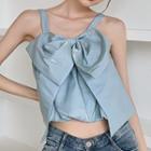 Sleeveless Bow Front Top