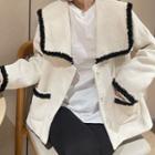 Long-sleeve Sailor Collar Woolen Jacket
