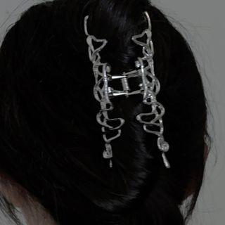 Alloy Hair Clamp 2175a - Silver - One Size