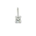 18k White Gold Earrings With Cobblestone One Size