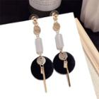 Embellished Earring 1 Pair - Gold - One Size
