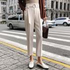 Tapered Pants With Belt