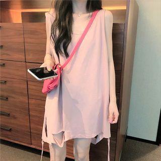 Distressed Loose-fit Camisole Top