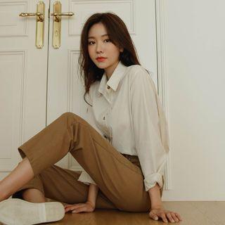 Basic Cotton Shirt In 9 Colors
