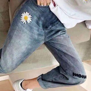Floral Tapered Jeans