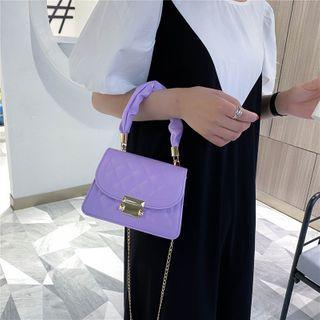 Quilted Shirred Strap Crossbody Bag