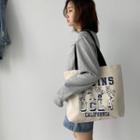 Contrast Strap Cartoon Print Tote Bag As Shown In Figure - One Size