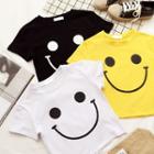 Short-sleeve Smile Face T-shirt
