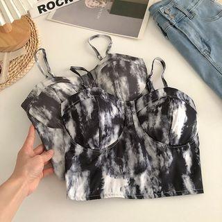 Camouflage Cropped Suspender Top