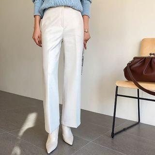Straight-cut Felt Dress Pants