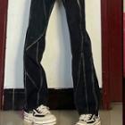 Paneled Bootcut Jeans