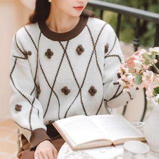 Pom Pom Sweater / A-line Skirt