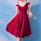 Open Shoulder Cocktail Dress