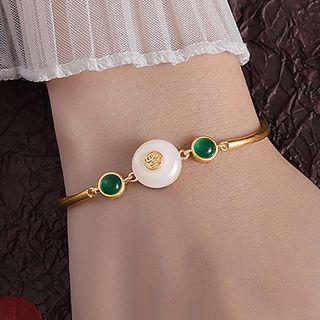Gemstone Bracelet Bracelet - Gold - One Size