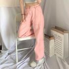 Straight Leg Jeans / Heart Chain Belt