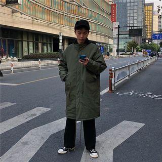 Couple Matching Plain Zip Coat