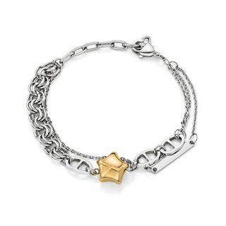 Share Of Love Ip Rose Gold Lucky Star Steel Bracelet Rosegold - One Size