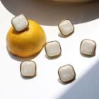 Retro Square Earring 1 Pair - As Shown In Figure - One Size