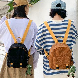 Buckled Fleece Backpack