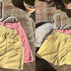 Drawcord-waist Terry Shorts