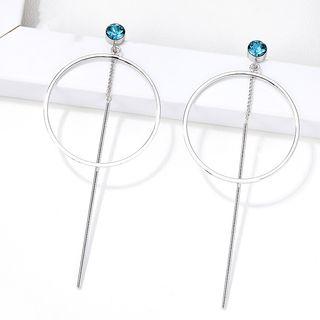 Swarovski Element Crystal Hoop Dangle Earring