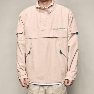 Mock-neck Utility Sweatshirt