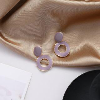 Metal Drop Earring 1 Pair - Earrings - 925 Silver - One Size