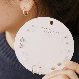Weekly-styling Ear Stud Set (7 Set)