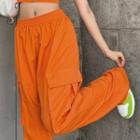 Low-rise Plain Loose Fit Sweatpants