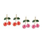 Bead Cherry Dangle Earring 1 Pair - Bead - Red - One Size