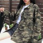Camouflage Button-up Jacket