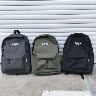 Number Embroidered Nylon Backpack