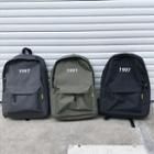 Number Embroidered Nylon Backpack