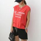 Lettered Layered Sleeveless Top