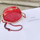 Chain-strap Quilted Tambourine Shoulder Bag