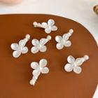 Flower Pearl Hair Clip White - One Size