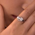 Alloy Buckle Open Ring Silver - One Size