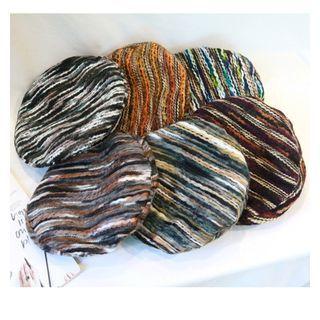 Print Wool Flat Cap