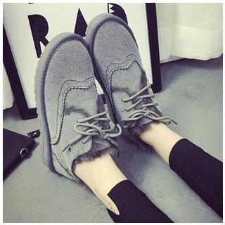 Brogue Fleece-lined Oxfords
