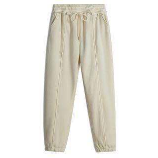 Band-waist Plain Joggers