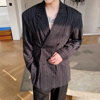 Pinstripe Asymmetrical Shirt